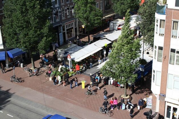 Fietstocht langs Amsterdamse markten