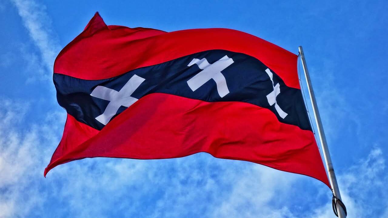 3 kruizen vlag van Amsterdam