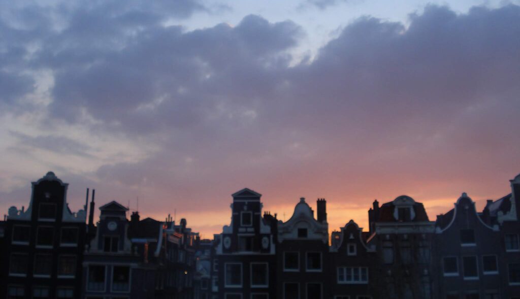 Zonsondergang Amsterdam